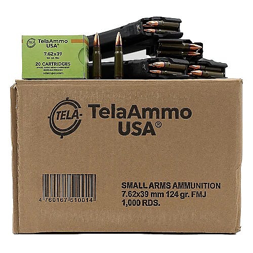 7.62x39 Telaimpex Case 1000 Rounds