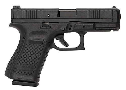 Glock G44 Compact 22 LR 4.02" 10+1 Black Steel Slide Black Rough Texture Interchangeable Backstraps Grip Adj Sights