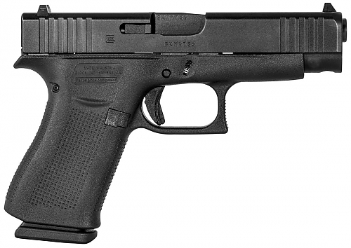Glock G48 Compact 9mm Luger 4.17" 10+1 Blackl w/Front Serrations