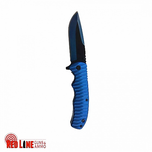 4.75" Blue/Black Folding Knife